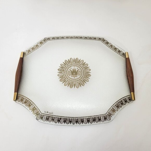 Georges Briard MCM Glass Serving Trays - Picture 3 of 8